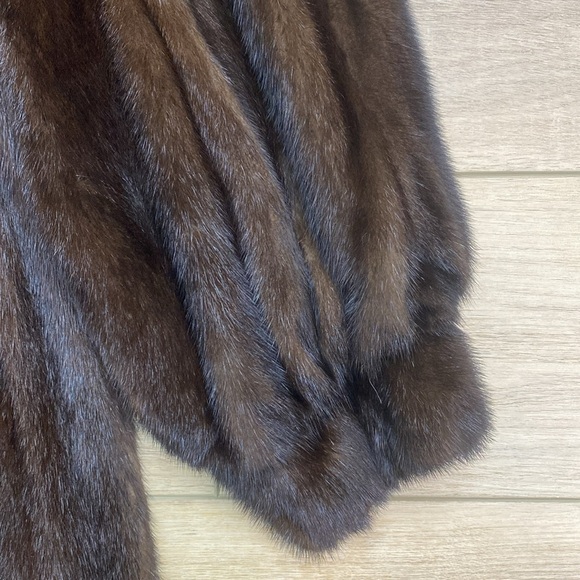 Genuine Mahogany Mink Full Length Coat - Picture 6 of 17